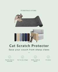 Cat Scratch Furniture Protector - peel and stick, cut to any shape, 6 colors