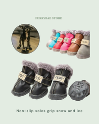 Non-slip soles grip snow and ice