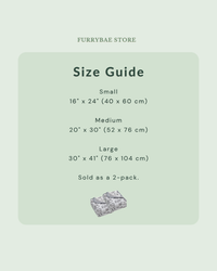 Pet blanket size guide