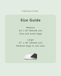 Self-warming pad size guide