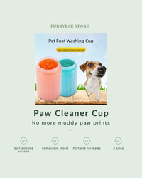 Dog Paw Cleaner Cup - soft silicone bristles, portable, 3 sizes