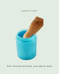 Soft silicone bristles, just dip & twist