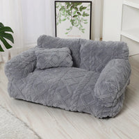 Thick Plush Sofa Bed with Washable Cover