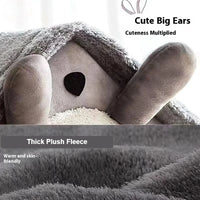 House-Style Pet Bed with Removable Cushion