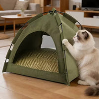 Foldable Pet Tent – Cozy Cave Bed for Cats & Small Dogs