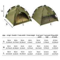 Foldable Pet Tent – Cozy Cave Bed for Cats & Small Dogs