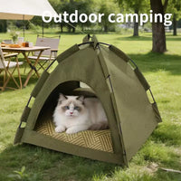 Foldable Pet Tent – Cozy Cave Bed for Cats & Small Dogs