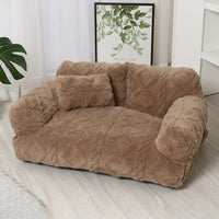 Thick Plush Sofa Bed with Washable Cover