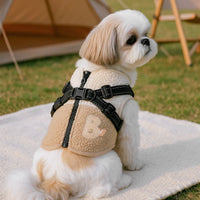 Winter Fleece Harness Vest for Small Dogs & Cats