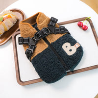 Winter Fleece Harness Vest for Small Dogs & Cats