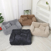 Thick Plush Sofa Bed with Washable Cover