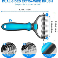 2-in-1 Deshedding Brush & Detangling Comb