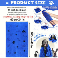Quick-Dry Microfiber Pet Towel
