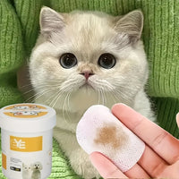 Tear Stain Eye Wipes for Dogs & Cats (200 pcs)