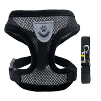 Breathable Mesh Harness & Leash Set for Cats & Small Dogs