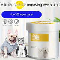 Tear Stain Eye Wipes for Dogs & Cats (200 pcs)