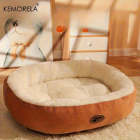 Plush Oval Bed for Dogs & Cats – Machine Washable