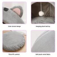 Cozy Cave Tent Bed for Cats & Small Dogs