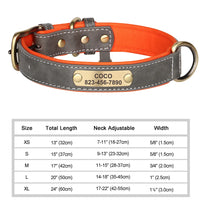 Personalized Engraved Leather Dog Collar