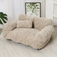 Thick Plush Sofa Bed with Washable Cover