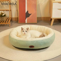 Plush Oval Bed for Dogs & Cats – Machine Washable