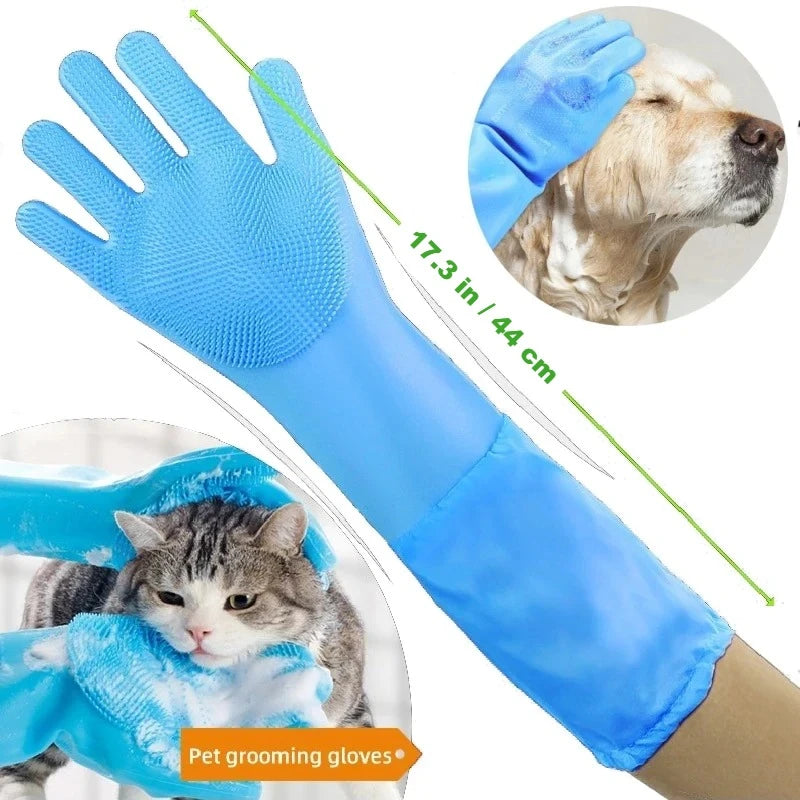 Silicone Bath & Massage Grooming Glove