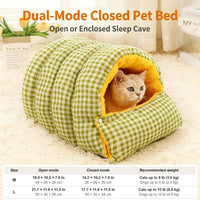 Cozy Sleeping Bag Cave Bed for Cats