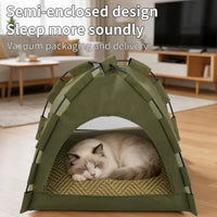 Foldable Pet Tent – Cozy Cave Bed for Cats & Small Dogs
