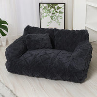Thick Plush Sofa Bed with Washable Cover