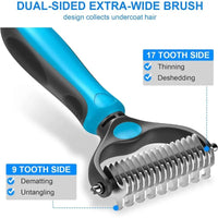 2-in-1 Deshedding Brush & Detangling Comb